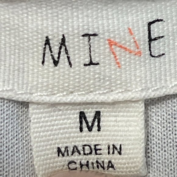 Anthropologie Mine Print Crop Top Womens Size M Black White Split Shoulder Strap - Picture 4 of 11